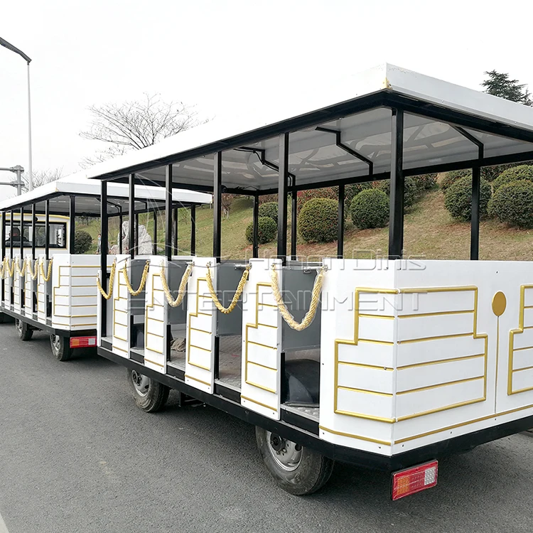 Funfair Amusement Park Tourist Trackless Road Sightseeing Train Park Train Rides For Sale