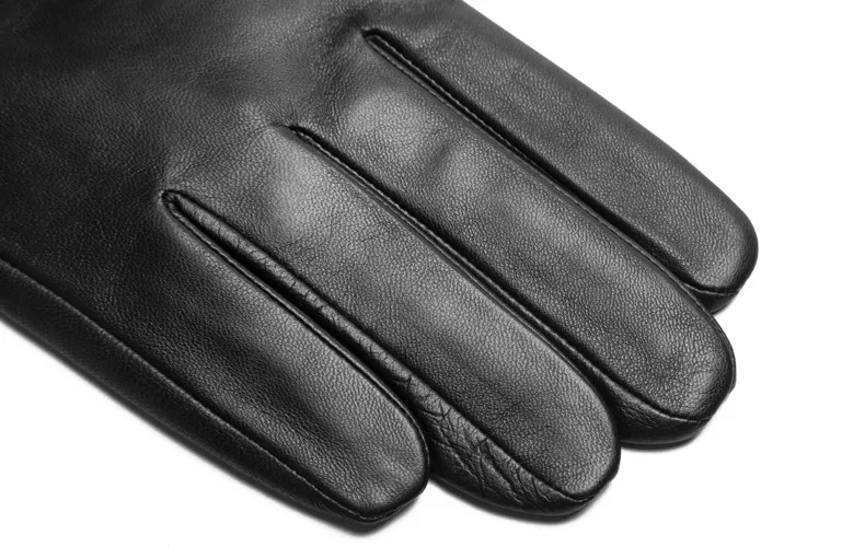 BW209 высококачественные мужские черные зимние теплые прочные перчатки из овечьей кожи с подкладкой из полиэстера