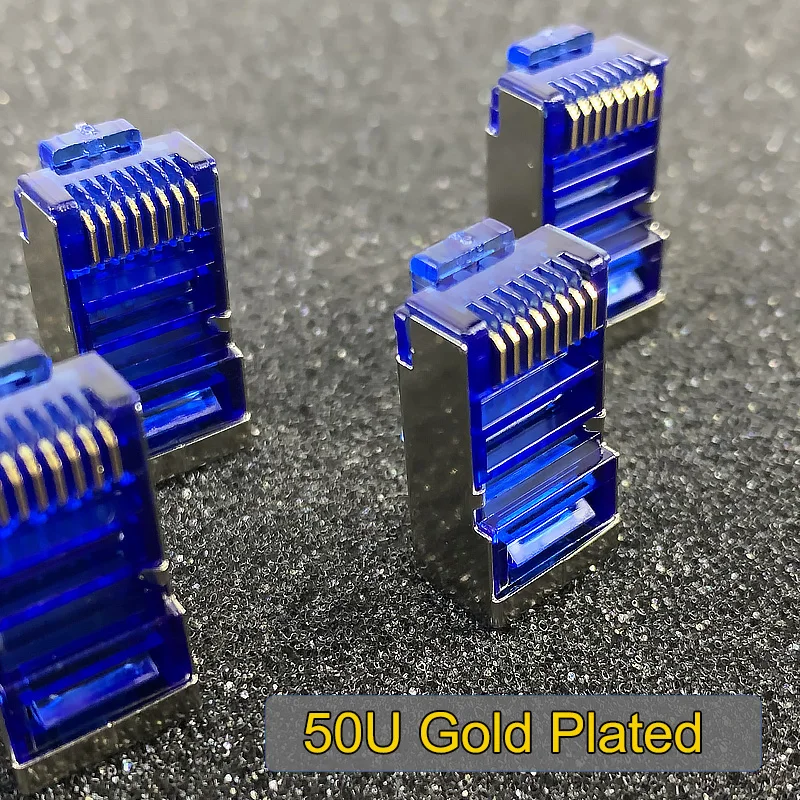 Ampcom 100 единиц STP сетевой кабель Разъем CAT6 RJ45 Lan Кабель модульный коннектор Keystone Jack