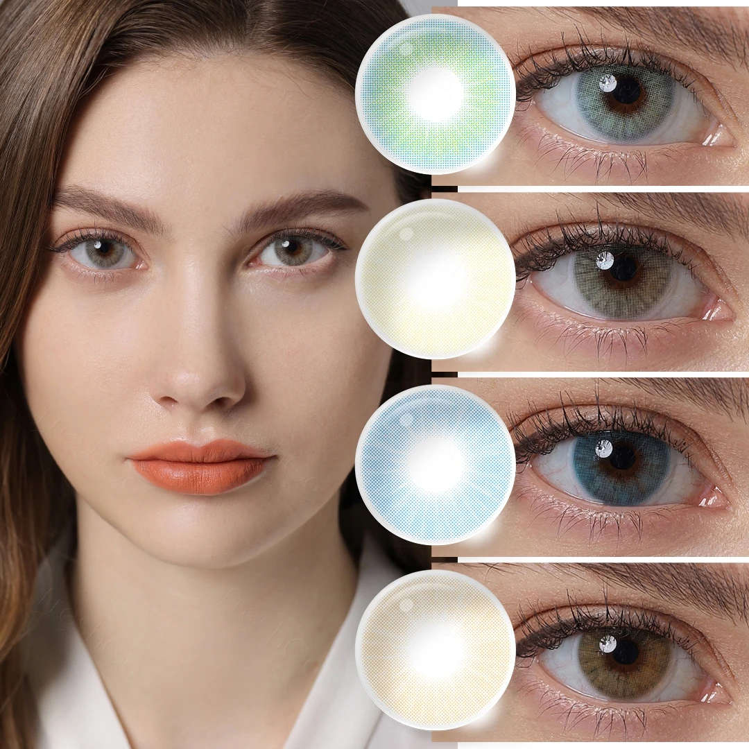 OEM Natural Color Contact Lenses Supplier Soft Natural Look Year Disposable Eye Cosmetic Contact Lens