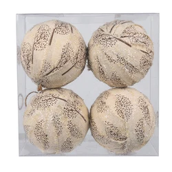 10cm Xmas Ball Decoration  4PCS In Box Christamas Decoration Wedding Celebration Party Decoration