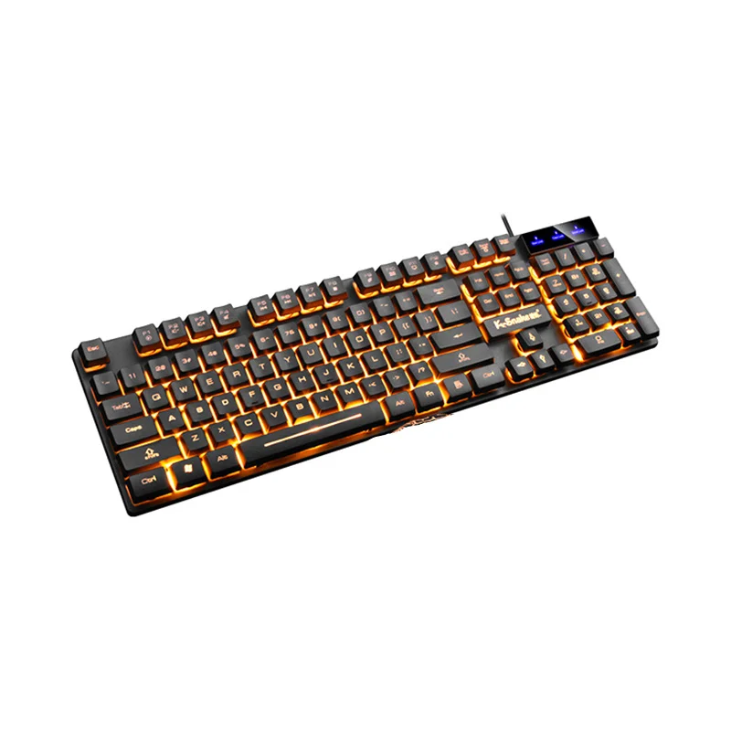  Проводная Механическая игровая клавиатура logitech 2021 KM320 USB 2 0 со светодиодной
