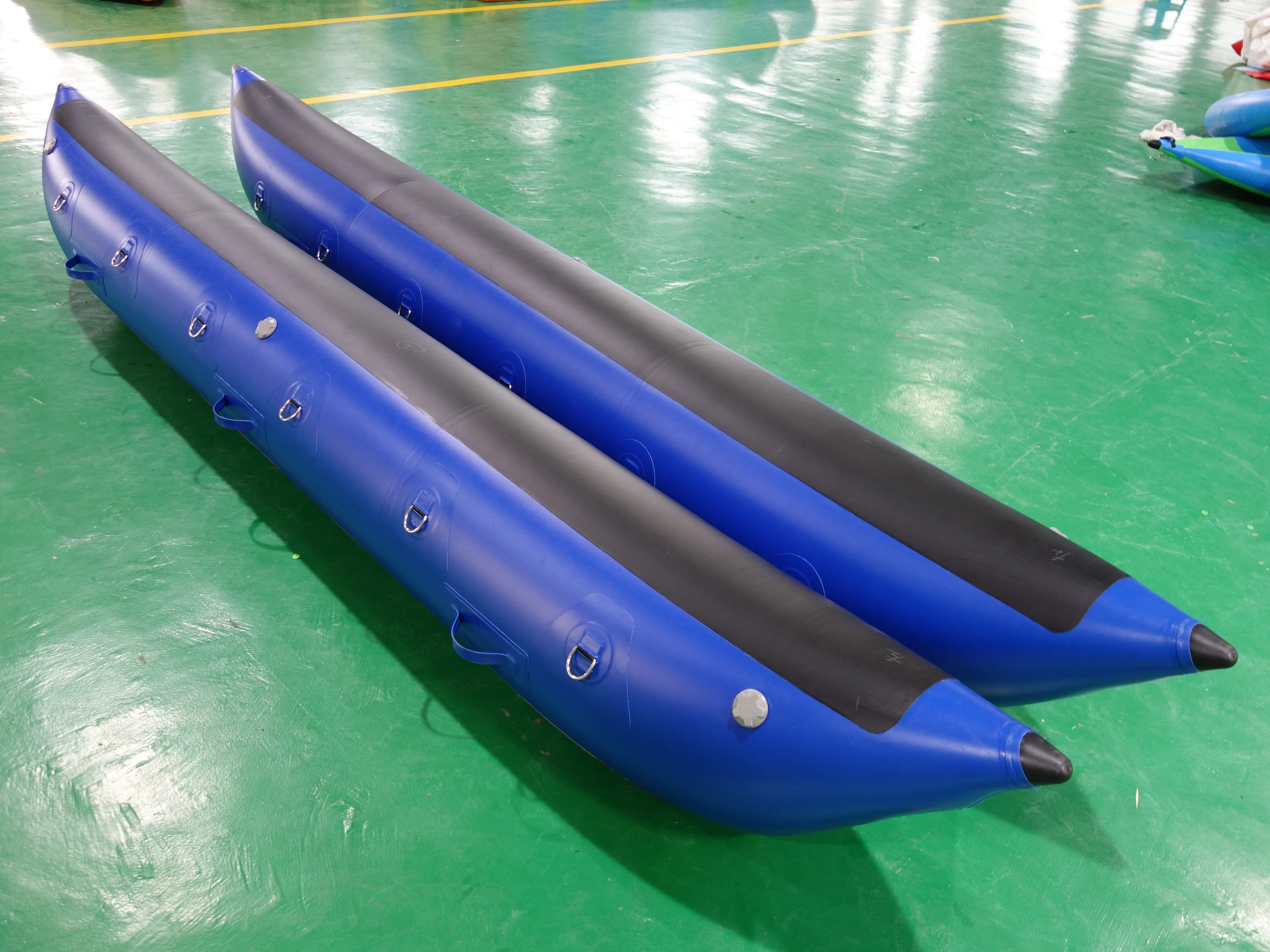 Custom Size Quality PVC Inflatable Floating Pontoon Boat Water Bicycle Aqua Bike Tubes Floating Water Bike Buoy