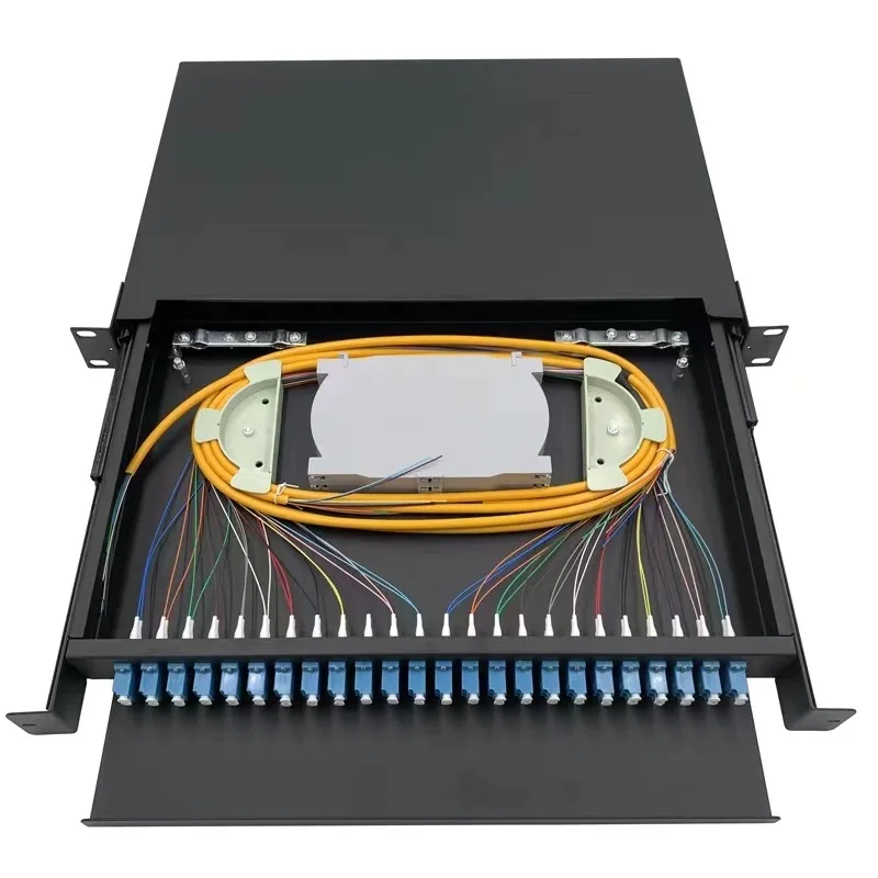 fiber optic equipment factory outlet ABS LC/UPC 48-core rack optical fiber terminal box