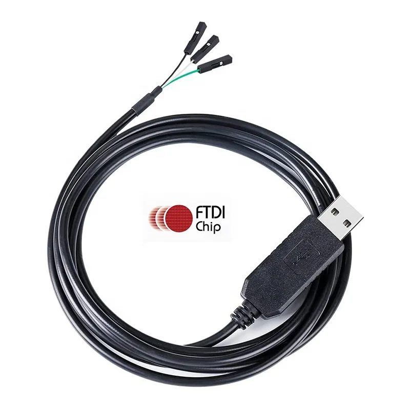 FTDI USB to TTL Serial 3.3V Adapter Cable TX RX Signal 3 Pin 0.1 inch Pitch Female Socket FT232RL Chip Win10 8 7 Linux MAC