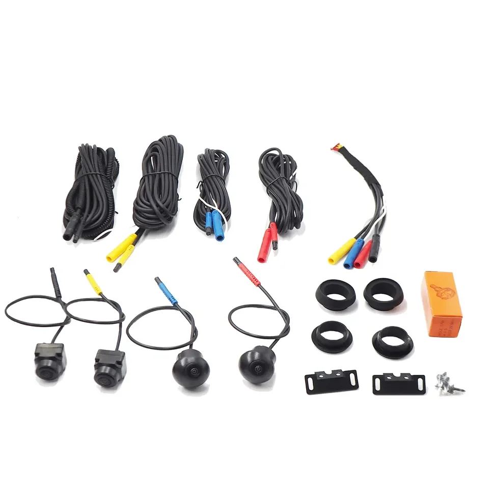 Factory 360 Degree Bird View Surrounding Panoramic Camera System HD Rear/ Front/Left/Right 360 camera for car android Player