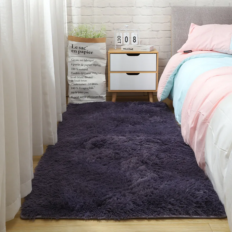 Quality indoor mat soft shaggy fur floor area rug fur rugs living room white fluffy faux fur rug carpets