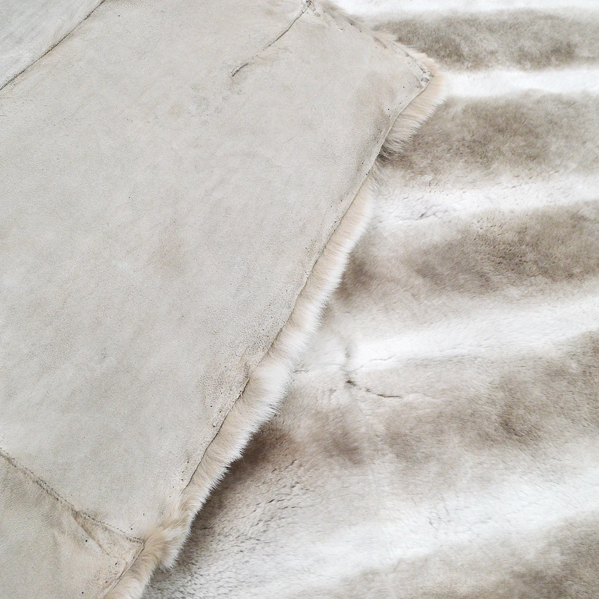 Factory dyed Chinchillar rabbit fur plate