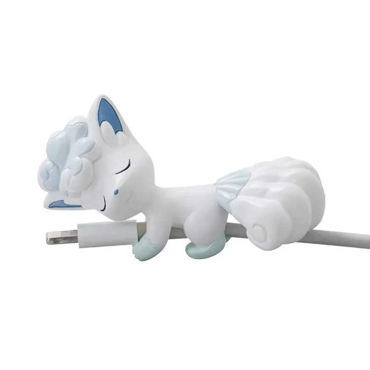 17 Design Cute PVC Poke Monster Figures Charging USB Cable Protectors As Promotion Gift