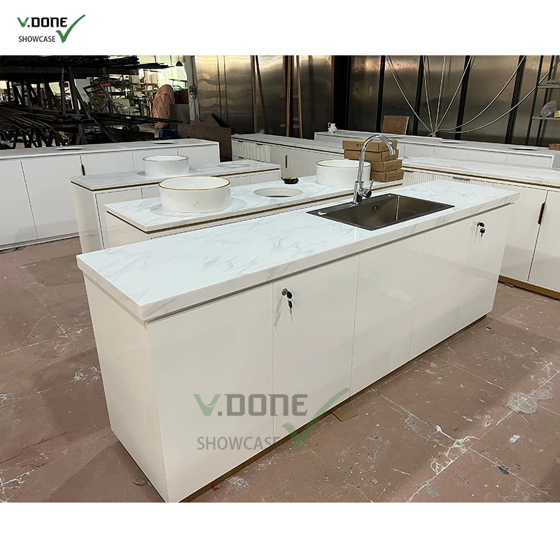 makeup display stand for shop interior design beauty store makeup light