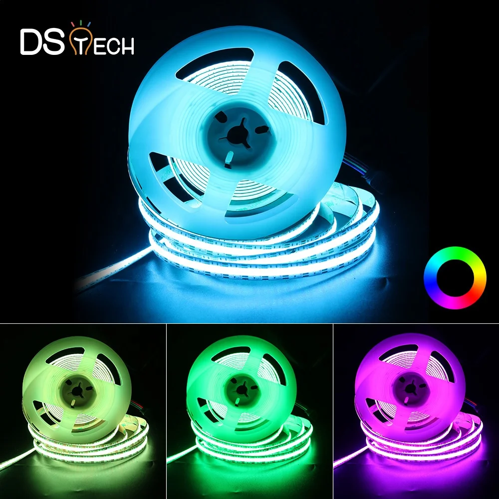 10MM PCB 480chips per meter 15W 5years warranty Festival TV backlight Decoration Wholesale RGB COB LED Strip Light