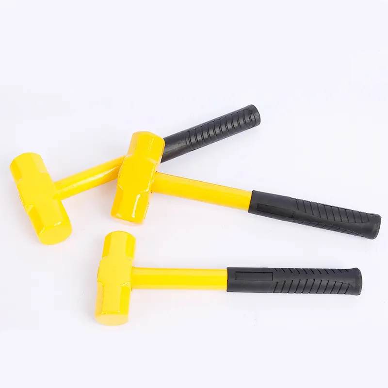 Wholesale high carbon steel plastic handle shockproof octagonal hammer Sledge Hammer