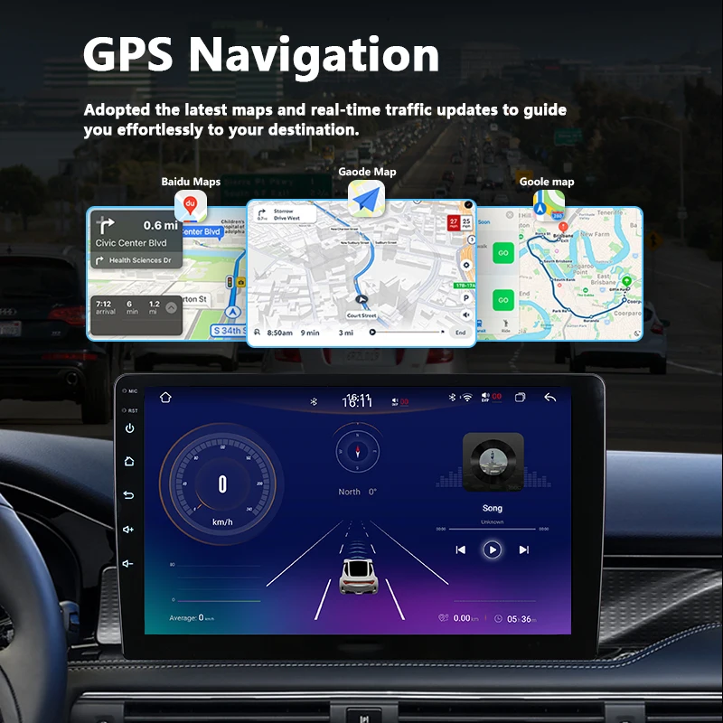 Factory N6 256GB 9/10 Inch Octa-core Android Car Radio UIS7870 QLED Screen DVD Multimedia MP5 Player WIFI Universal Dashboard