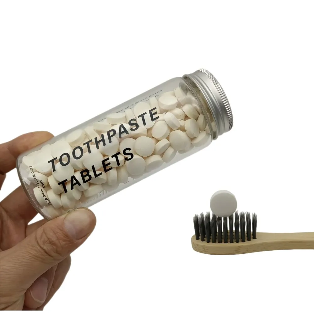 Natural Organic Mint Biodegradable Eco Friendly Oral Care Travel Whitening Teeth Toothpaste Tablets With Fluoride