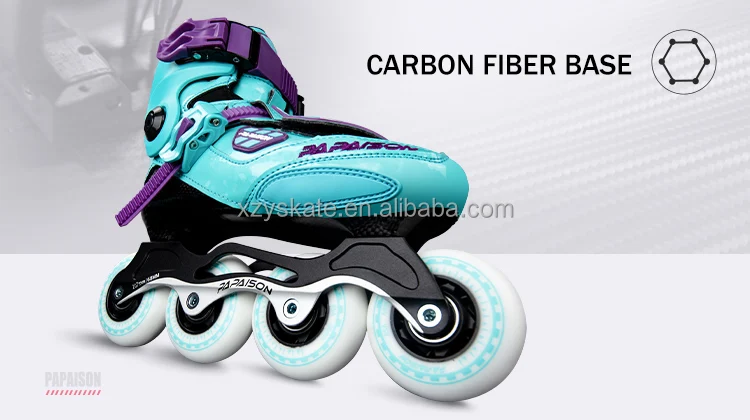Durable Freestyle Skates For Adults New Arrival Professional Carbon Fiber Base Slalom Skates Inline Skates PU 4 Wheels To Sale