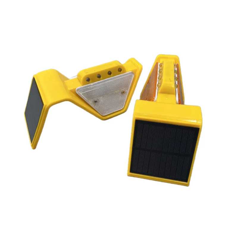 Traffic Road Guardrail LED Solar Delineator Post Reflective Trapezoid Design White Reflector Flexible Plastic IP68 Waterproof