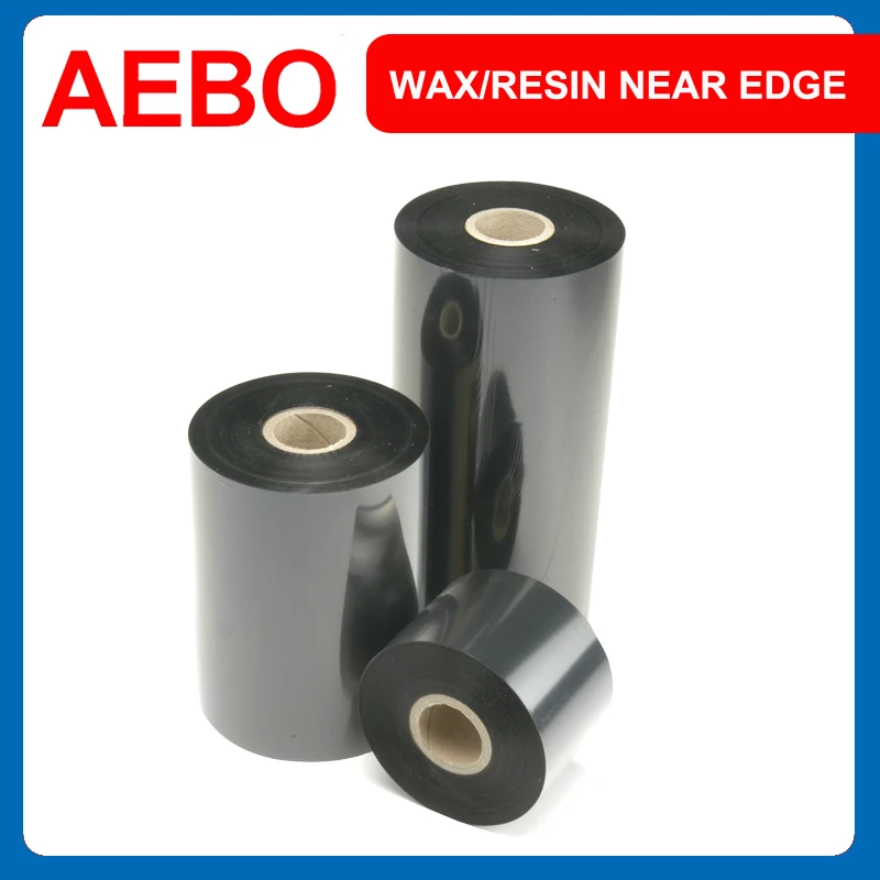 AEBO Factory S11 Wax Thermal Printer Ribbon for Zebra Vediojet Argox 60*450 Size Black PET Compatible Wax Flat Neutral Packing
