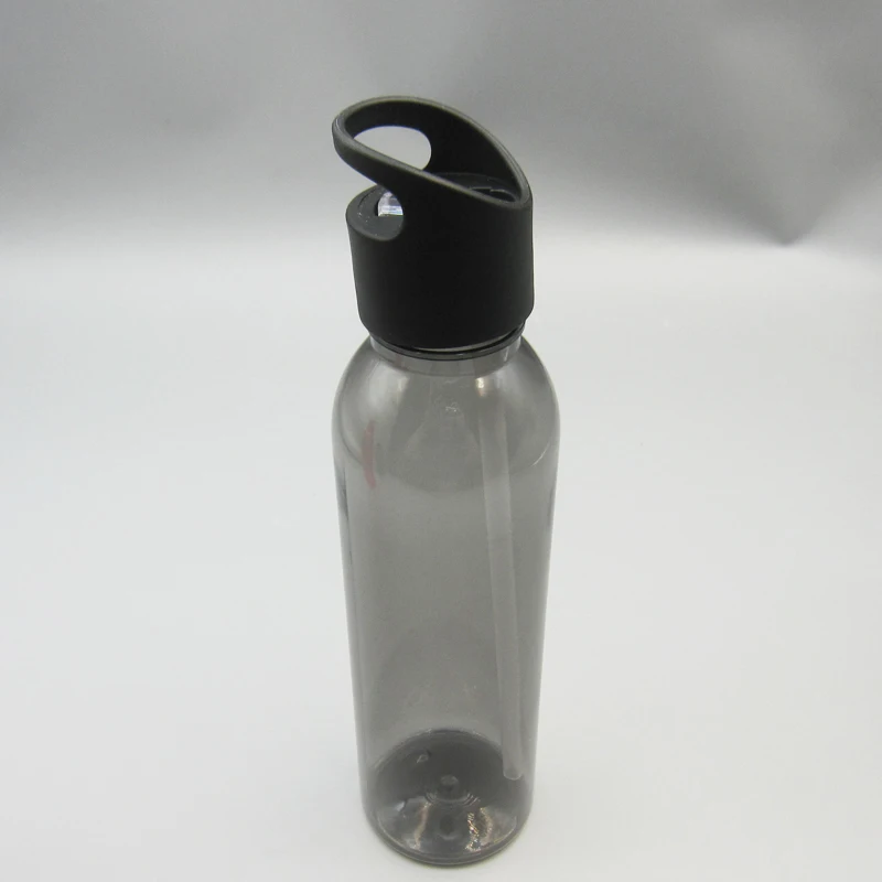 Plastic water bottle customization disposable drink botter with food grade straws for fitness enthusiasts