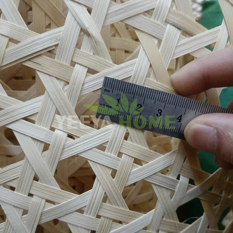 Natural Bamboo Rattan Cane Webbing Closed Rattan Mat Raw Material Bamboo Ceiling Panel