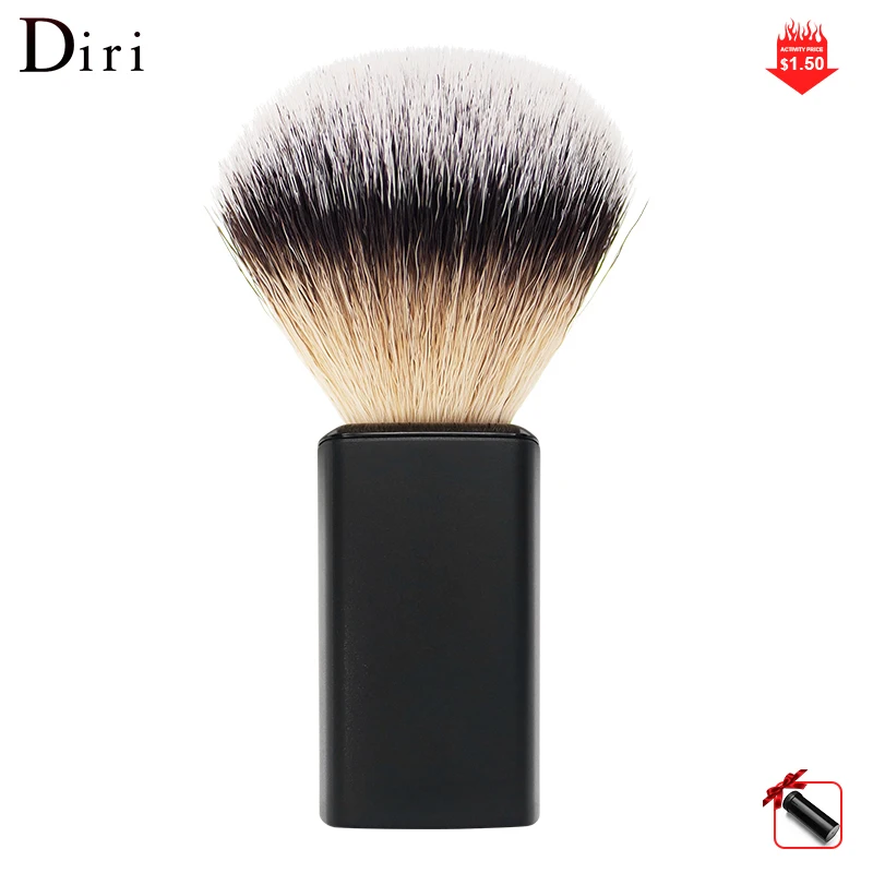 American Customer like Premium Cosmetic Brush  portable light weight matte ABS handle synthetic hair shaving brush