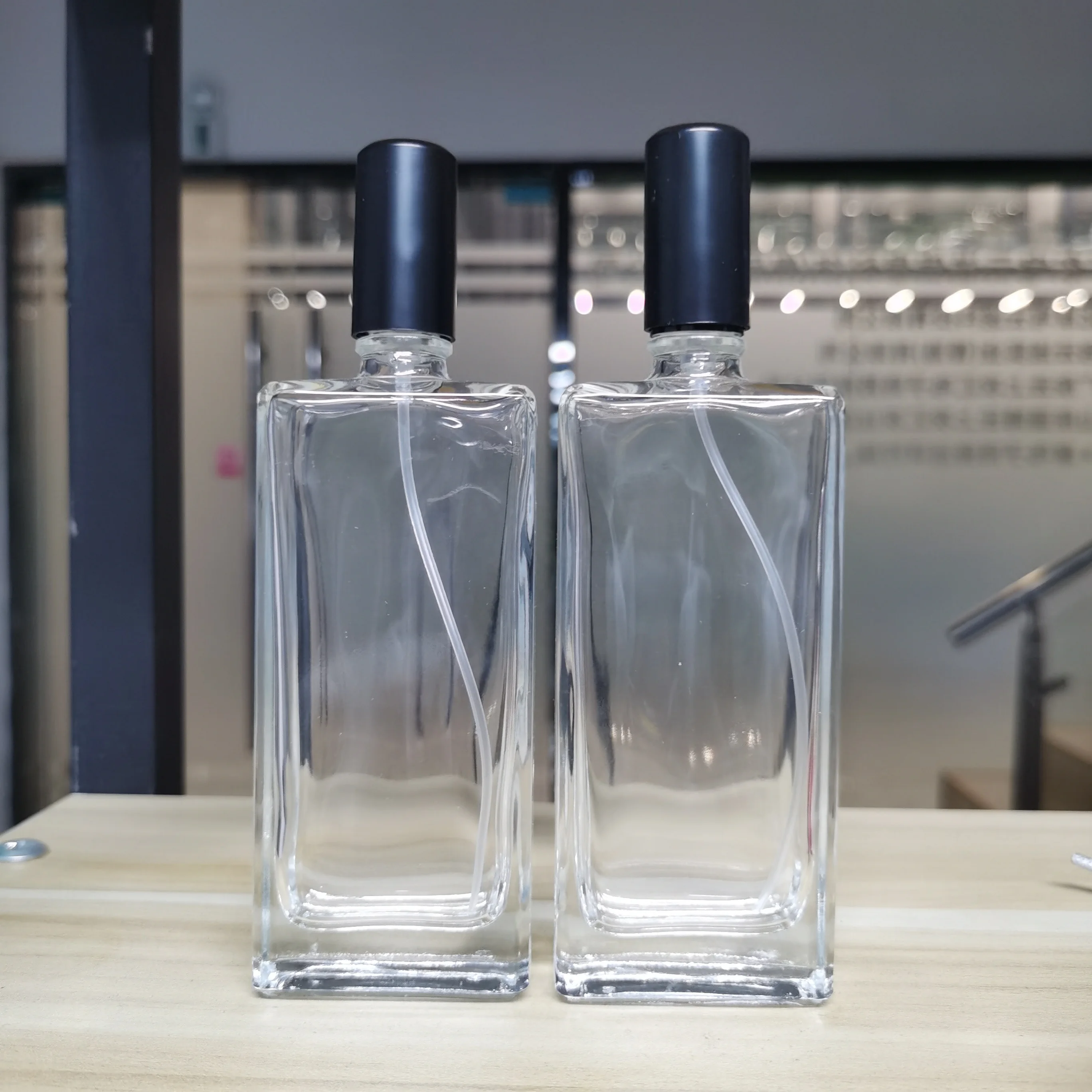 50ML upscale separately packing fragrance oil bottles portable perfume spray glass empty bottle