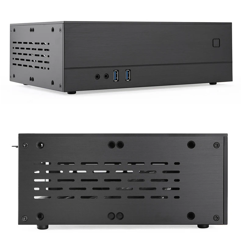 RGEEK A02 Micro PC Chassis SFF Small Form Factor PC Case Mini ITX Computer Gaming Case, Special Supports Half Height GPU