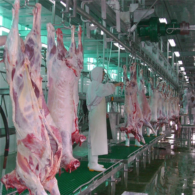 Halal Slaughter House Line Lamb Abattoir With Sheep Meat Processing Cutting Butcher Equipment
