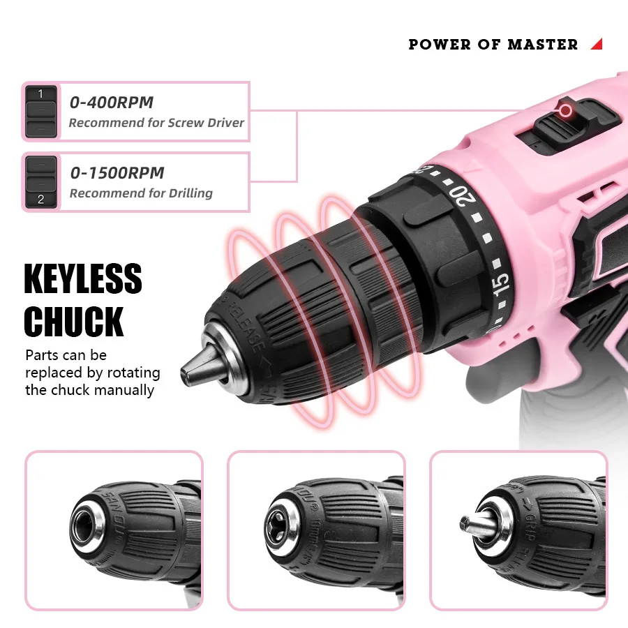 Rechargeable household impact drill lithium battery 12v electric hand drill electric screwdriver set Wholesale