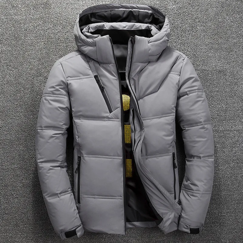 Hot Sale New Arrival Men Short Coat Korean Style Winter Warm Thicker Puffer Jacket Casual Solid Hooded Coat