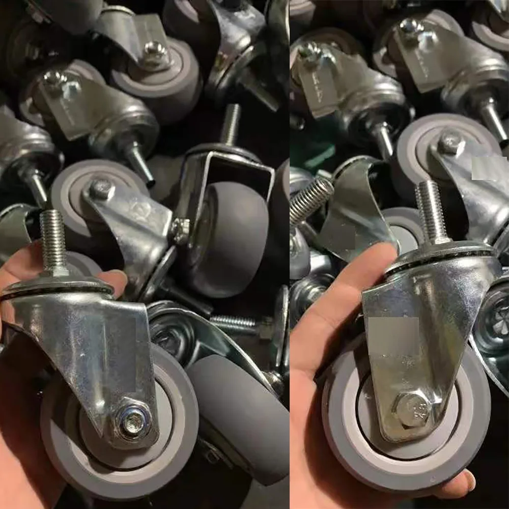 Роликовое колесо с боковым креплением высокое качество термопластичная резина ТПР Поворотная Тележка роликовые колеса