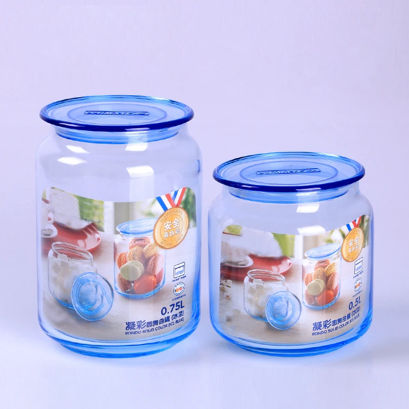 Airtight Clamp Lids Pack Large Kitchen Canisters Glass Food Storage Jars for Flour Cereal Coffee Pasta and Canning