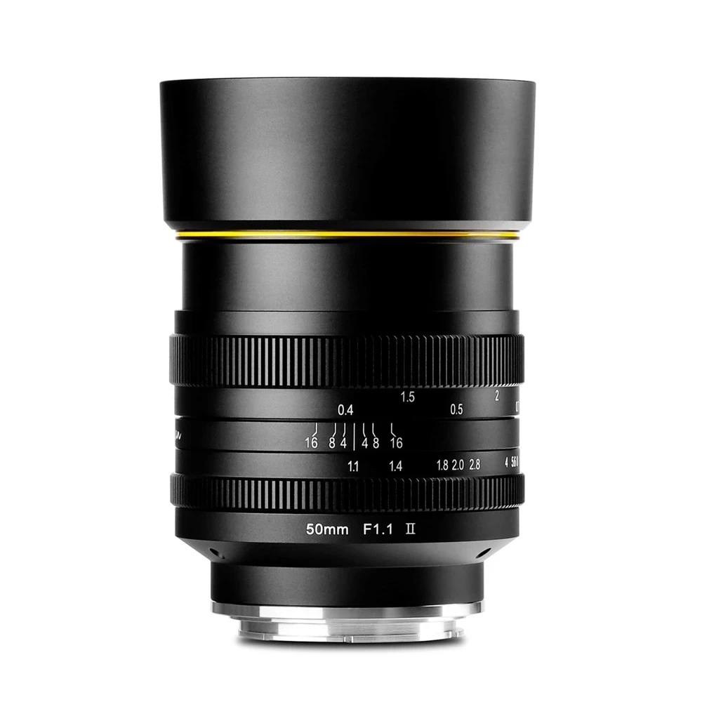 KamLan 50mm F1.1 II APS-C Large Aperture Manual Focus Lens for Mirrorless Cameras Camera Lens for Canon Sony Fuji