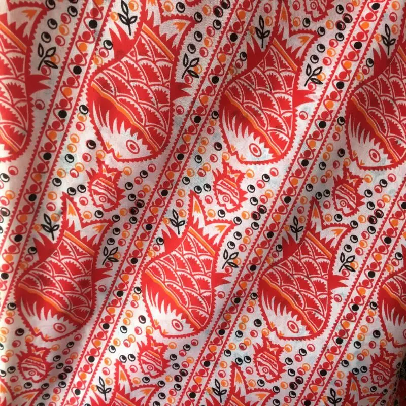 
Wholesale Jumping Fish Fabric Fade 100% Polyester Woven Printed White 