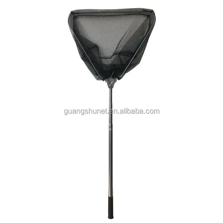Aluminum alloy hanging glue nylon carbon fiber landing net stainless steel landing net fish landing net aluminium