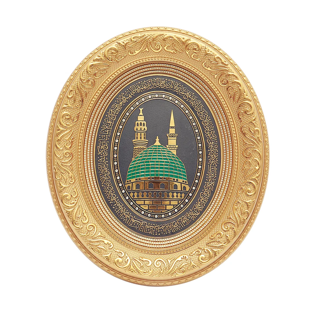 Luxury Custom Design Muslim Super Top Wall Art Handmade with Diamond Shiny Islamic Calligraphy Arabic Plastic Wall Art Multi Col