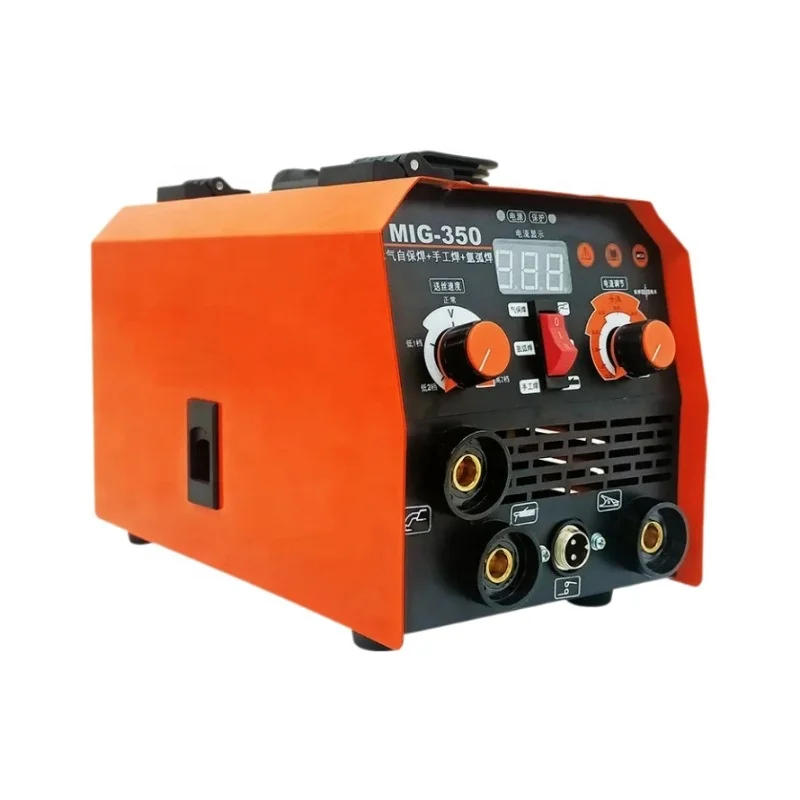 MIG 350 portable gas shielded welding machine easy to operate No Gas/MMA/MIG/lifting TIG welding machine new 3-in-1 machine