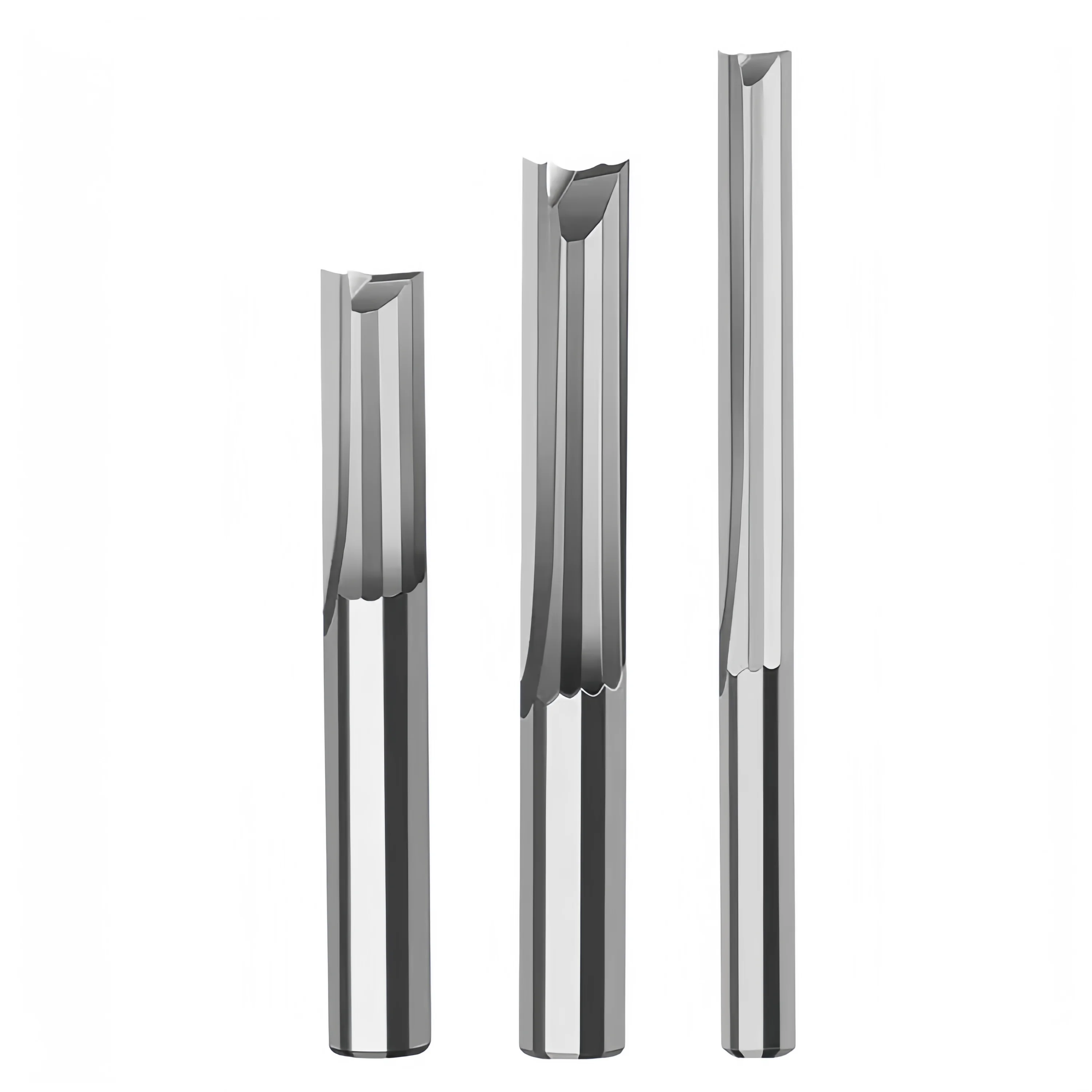 50%OFF Factory Solid Carbide Double Flutes Straight Bits 2 Flutes End Mill for Wood and MDF/Plywood
