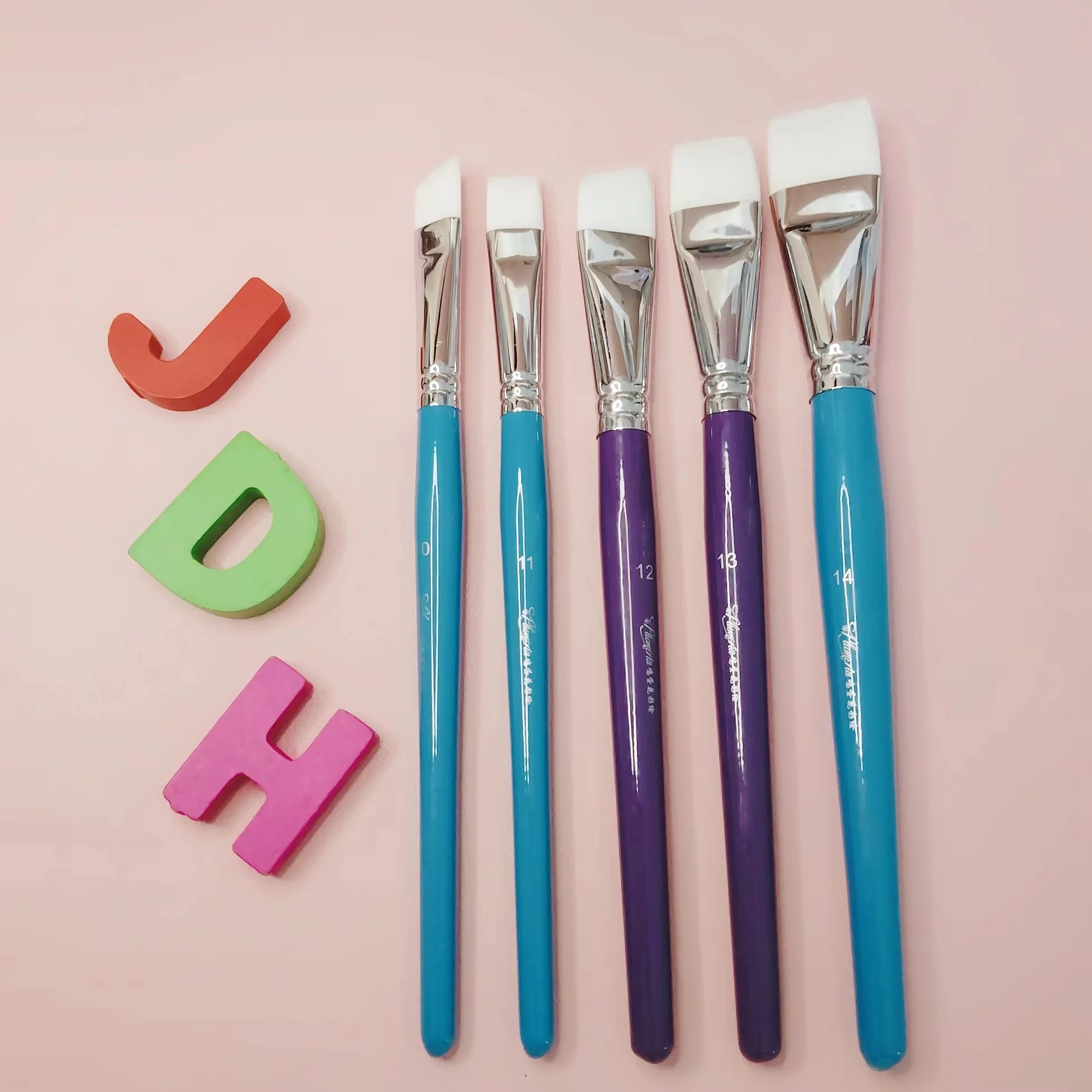 15 pcs Nylon Hair  Paint Brush Set Acrylic Oil Painting Artist Paint Brush Set