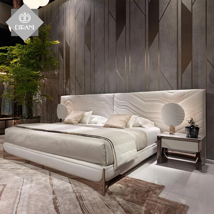 Popular Modern Design Wooden Luxury Style Nightstand Bedside Table with Drawer