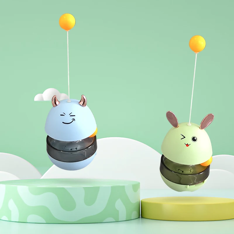 Pet tumbler toy Rabbit leaky food ball tease cat toy Dog cat puzzle self hi dog toy