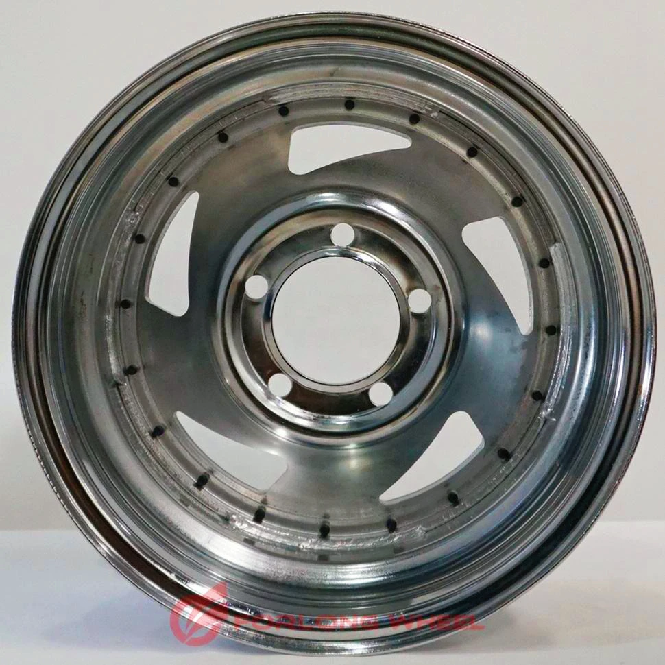 High quaity custom-made 14 inch 14x5.5 5x114.3 5x108 6x139.7 trailer chrome directional 4x4 steel wheel