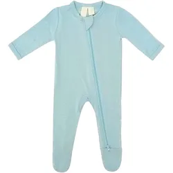 2021 Hot Selling Dual Zipper Closure Grip Feet Soft Bamboo Rayon Footie 0-24 Months Baby Pajama