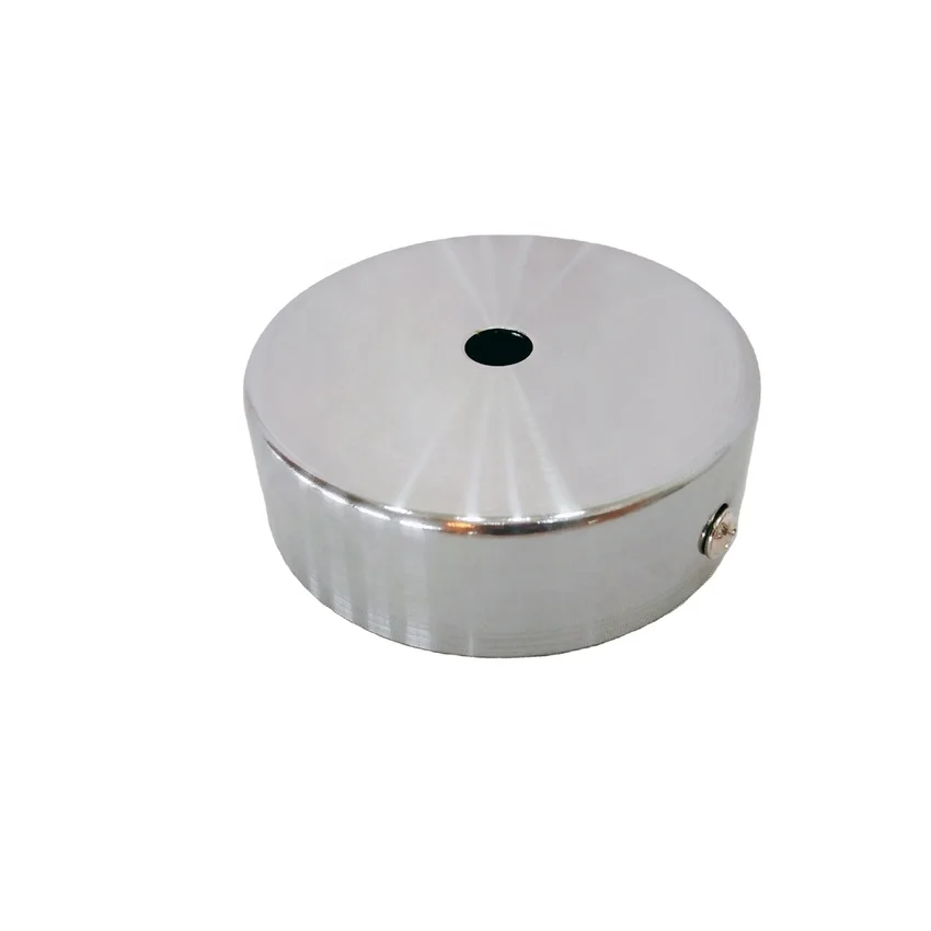 80mm Diameter 25X80mm Round E27 Ceiling Rose With Metal Canopy