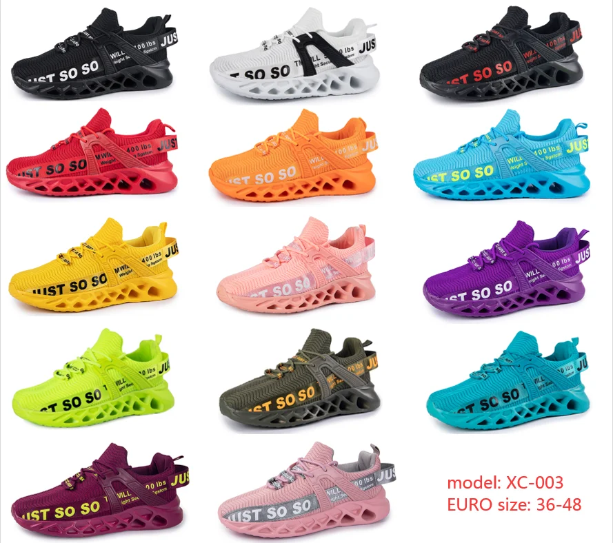Wholesale New Men's Trend Women's Running Shoes Breathable Sports Running Shoes Gym Shoes Mesh Stylus EVA Rubber