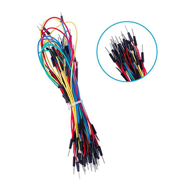 130PCS Solderless Flexible Breadboard Jumper Wires Male To Male Dupont Wire Compatible With Breadboard