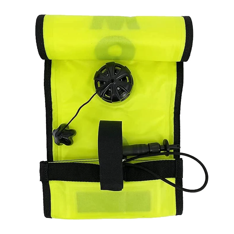 High flashlight visibility reflective 1.2M 1.5M 1.8M SMB inflatable dive scuba buoy
