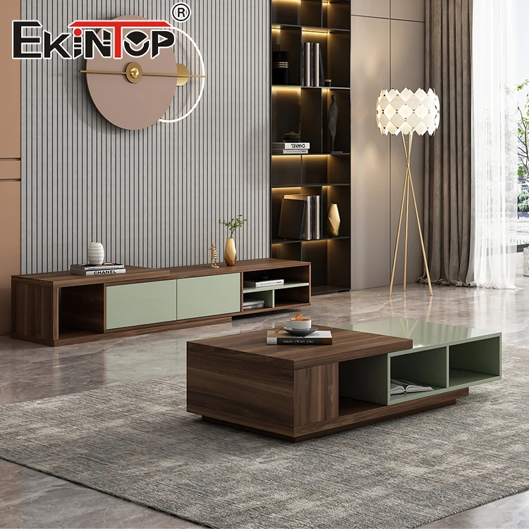 Ekintop home furniture wood coffee table modern cheap tv stands for sale