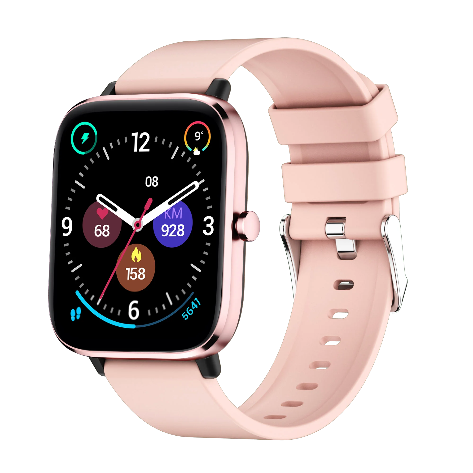 1.7 Inch Rectangle Touch Screen AI Voice Assistant BT Call Smart Watch DT35+ T45s