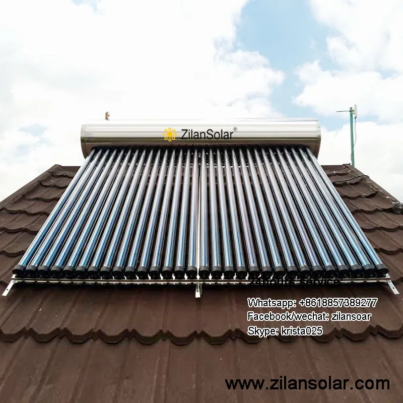 250liters inox pressurized solar water heater