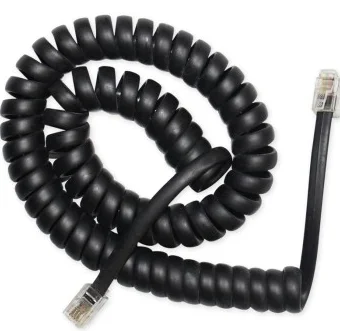 high quality flat Curly 6p4c 6P6C  4p4C 2P2C 1pair 2 pair 3 pair rj11 rj12 telephone handset patch line cord